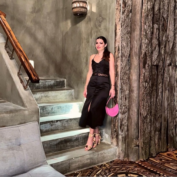 Zara COMBINATION SLIP black DRESS size S - Picture 2 of 8